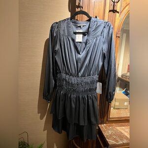 Grey collective silk dress